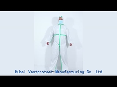 Heat Sealed Tape Seam CE Type4/5/6 Nonwoven Protective Coveralls Customized Request