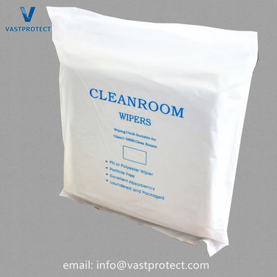 VPT801 Non-Waterproof Anti-Static Lint Free 100% Polyester Microfiber Cleanroom Wipers