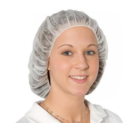 Food Processing Hairnets in Bulk with 10GSM Gram and Spun-Bounded Poly Non-Woven PP