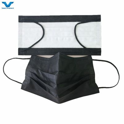 Blue White Black Earloop 3 Ply Disposable Facemask With CE EN14683 Certification
