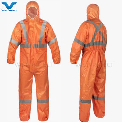 Professional PPE Safety Tyvvk Chemical Disposable Coverall Suits