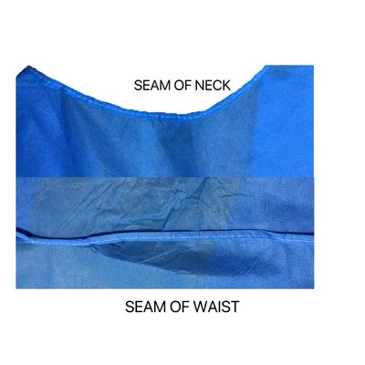 120 X 140cm SMS Isolation Gown Durable Lightweight Protection With CE Certification