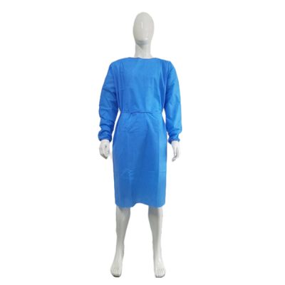 Blue Breathable Anti Static Isolation Gown AAMI Level 2 3 For Protective Equipment