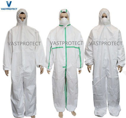 ISO Ce SGS Certified Logo Logo Sticker Free Disposable Coveralls for Chemical Industry