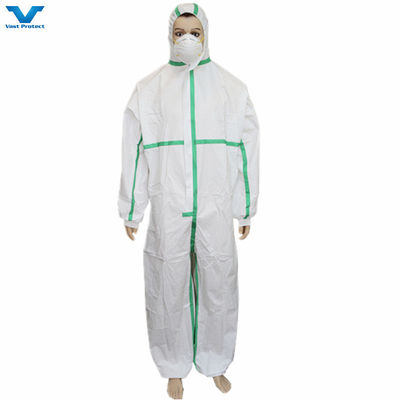 Model NO. VPT621 Disposable Nonwoven PP SMS Microporous Coveralls for Industrial Work