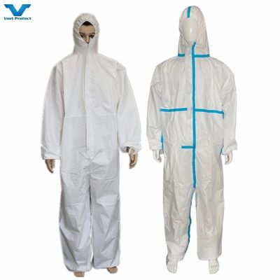 White PP Nonwoven Polypropylene Coverall with Anti-Radiant Heat and Medical Function