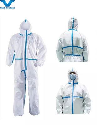 50GSM Tyvek Waterproof Polypropylene Disposable Paper SMS Non Woven PP Microporous Overall