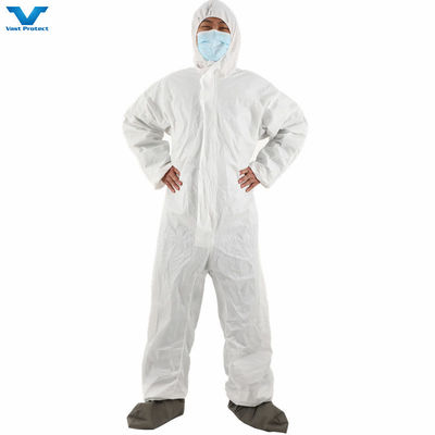 50GSM Tyvek Waterproof Polypropylene Disposable Paper SMS Non Woven PP Microporous Overall
