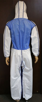 Item Disposable Coveralls with Breathable Blue SMS Back Panel Customized Request
