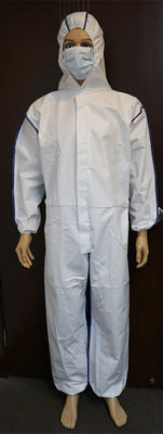 Item Disposable Coveralls with Breathable Blue SMS Back Panel Customized Request