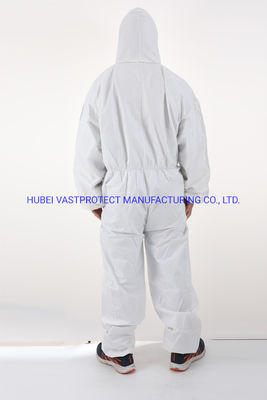 Waterproof Disposable Coverall with PP Microporous Film Both Genders and Breathable