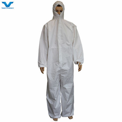 Cat 3 Type 56 Protective Safety Nonwoven Polypropylene Disposable Microporous Coverall