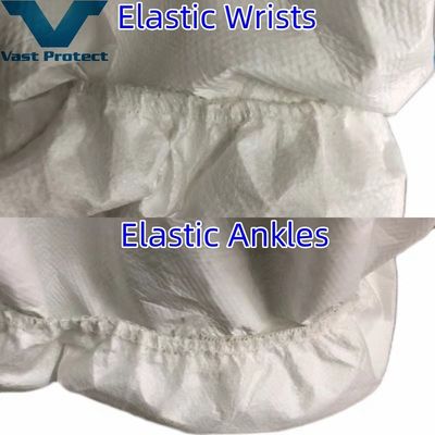White Tape Microporous Coating Without Shoe Cover for Dust and Splash Proof Advantage