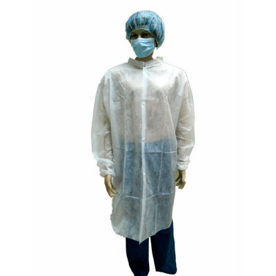 Spring Autumn Season Disposable Workwear Industrial PP Lab Coat