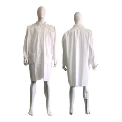Open Fronted Style With Pocket Microporous Waterproof Dustproof Unisex Uniform Lab Coat