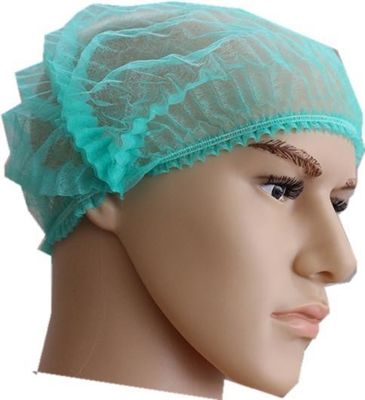 Biodegradable Non Woven PP Double Elastic Disposable Strip Clip Mob Cap