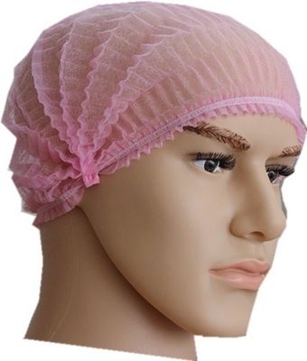 Customized Request Offered Non Woven PP Single Elastic Disposable Strip Clip Mob Cap