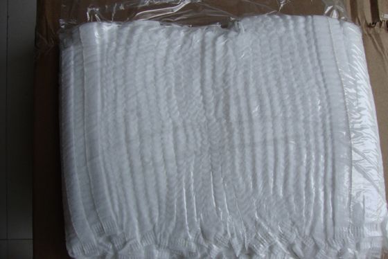 Disposable PP 16GSM 18 Inch White Mob Cap Non Sterilized