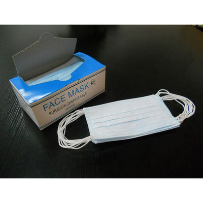 Type I II Iir Protective 3 Ply Black White Earloop PP Non Woven Disposable Face Mask