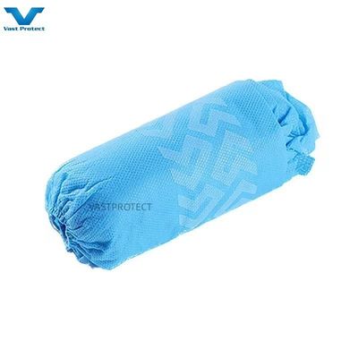Elastic Style Disposable PP 10-30g Blue Anti Slip Printed Shoe Cover Professional