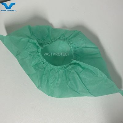 2-30g Industrial OEM Disposable PP Durable Elastic Green Shoe Cover