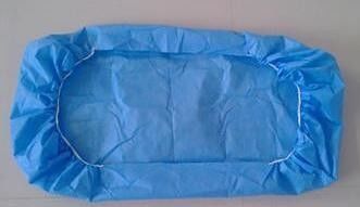 80*200cm Customization Disposable PP Spunbond Nonwoven Fabric Bed Sheet In White Blue