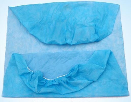 80*200cm Customization Disposable PP Spunbond Nonwoven Fabric Bed Sheet In White Blue
