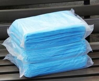 80*200cm Customization Disposable PP Spunbond Nonwoven Fabric Bed Sheet In White Blue