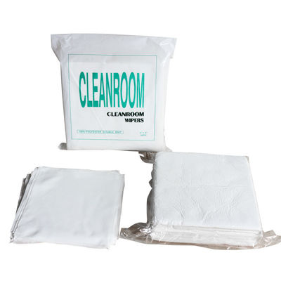 Lint Free 100% Polyester Double Knit Cleanroom Wipers 23*23 Cm Laser Sealed Waterproof