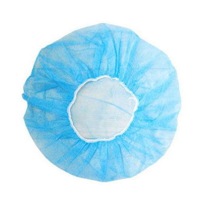 12GSM White Blue Red Pink Nonwoven PP Disposable Round Bouffant Cap with ISO Certification