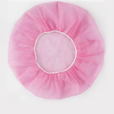 12GSM White Blue Red Pink Nonwoven PP Disposable Round Bouffant Cap with ISO Certification