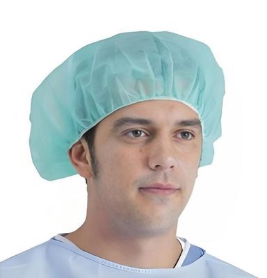 Color Selection Yellow Round Cap For Doctor / Surgeon / Nurse / Worker In Dustfree Workshop