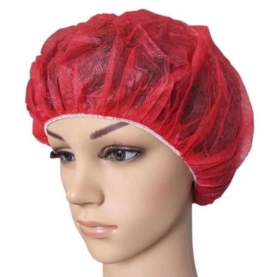 Thicker Grams Latex Free Non-Woven Disposable PP SMS Round Bouffant Cap for Electronics