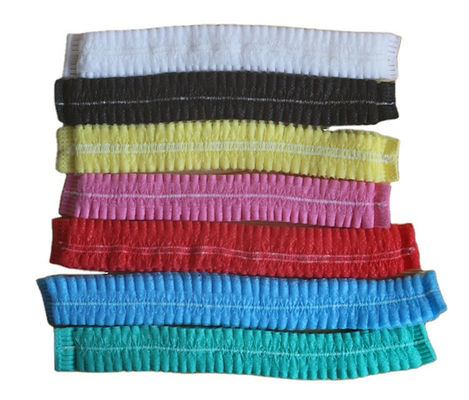 18&quot; Black Disposable Non Woven PP Clip Strip Bouffant Hairnet Mob Cap with Single or Double Elastic CE Certified
