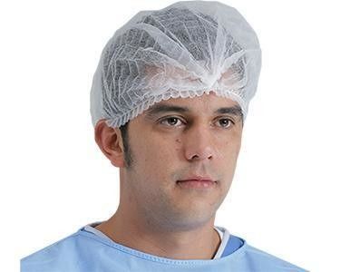 PP Strip Bouffant Hairnet Clip Mob Cap with Various Colours and Sizes Validity 3 Years