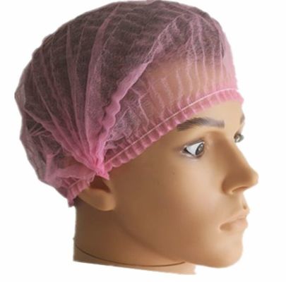 Free Sample Disposable Bouffant Hairnet Strip Clip Mob Cap for Dustproof Protection
