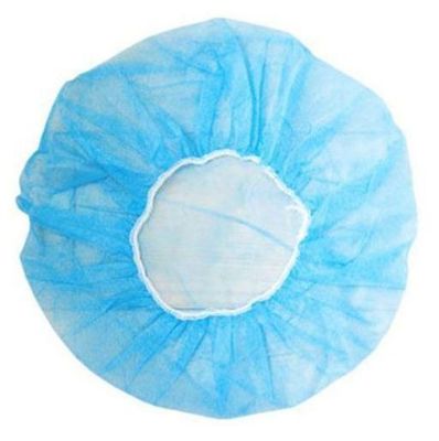 Dust-Free Workshop Hand Made Non-Woven PP Round Bouffant Caps with Single Elastic Rubber