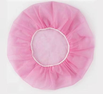 Dust-Free Workshop Hand Made Non-Woven PP Round Bouffant Caps with Single Elastic Rubber