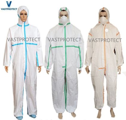 Disposable Taped Coveralls with Sealed Seam Convenient All-in-one Design