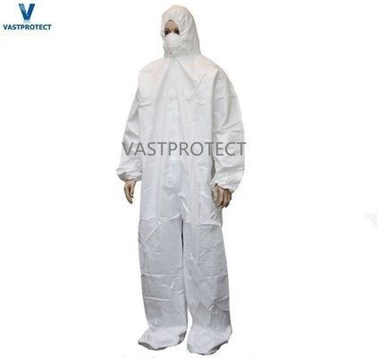 Affordable White Overalls Suits Disposable Coveralls with Hood and Boot Customization