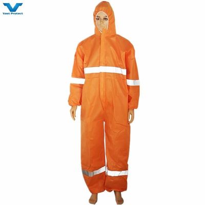 Type 5 6 Standard Cat 3 Disposable Coveralls for Asbestos Removal without Face Mask