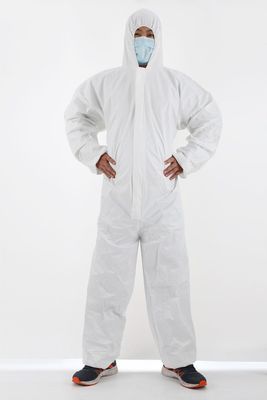 Type 5 6 Standard Cat 3 Disposable Coveralls for Asbestos Removal without Face Mask