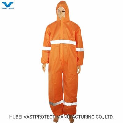 PPE Cat 3 Type 56 Breathable Protective Disposable Coverall with Customized Logo