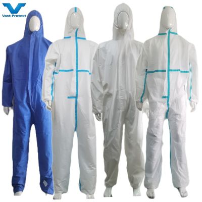 Polypropylene Disposable Paper SMS Non Woven PP Microporous Overall for Xxxxl Size