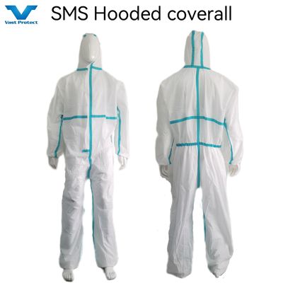 Polypropylene Disposable Paper SMS Non Woven PP Microporous Overall for Xxxxl Size