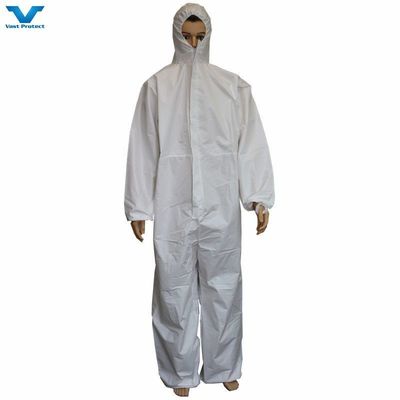 Cat 3 Type 56 Protective Nonwoven PP Disposable Microporous Coverall All-in-one Suit