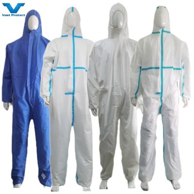 50GSM CE Cat 3 Type 5 6 Anti-Static En1149 Waterproof Disposable Protective Clothing