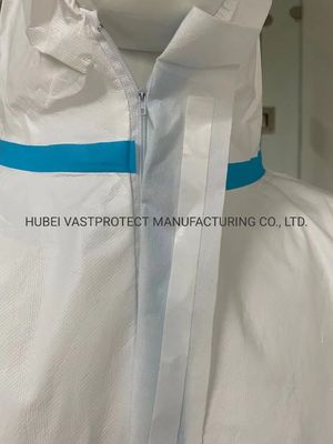 CE Certificate En14126 Cat 3 Type 4/5/6 Coverall Serged 4 or 5-Thread Over-Locked Seam