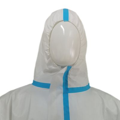 OEM Accepted Type4/5/6 En14126 Heat Sealed Tape Seam Disposable Protective Coveralls