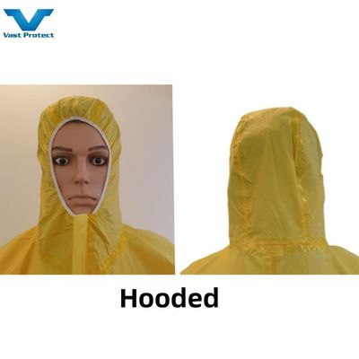 VASTPROTECT-609 Yellow Disposable Coverall Chemical Resistance Protective Suit 175*140cm